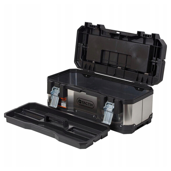 Caja herramientas 23" acero inox. y plástico TT0294