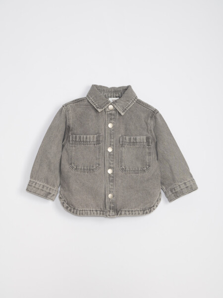 Sobrecamisa jean Gris