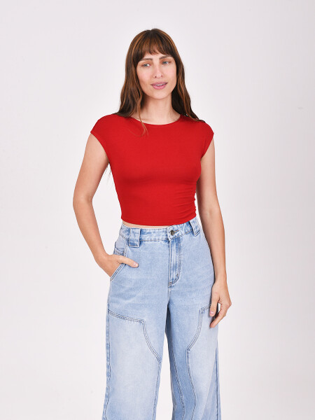 REMERA CARTAGENA ROJO OSCURO