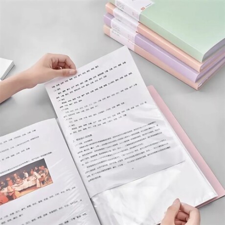 Carpeta con 40 folios Rosado