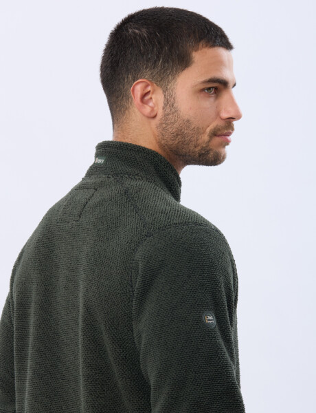 CAMPERA POLAR TEXTURADO GRUESO Verde
