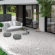 PORCELANATO PARA PISO Y PARED DE 66X66 PORCELANATO BLANCO MATE DISEÑO TERRAZO SERIE SONAR CODICER BLANCO