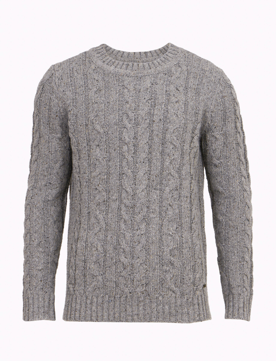 Sweater ochos gris