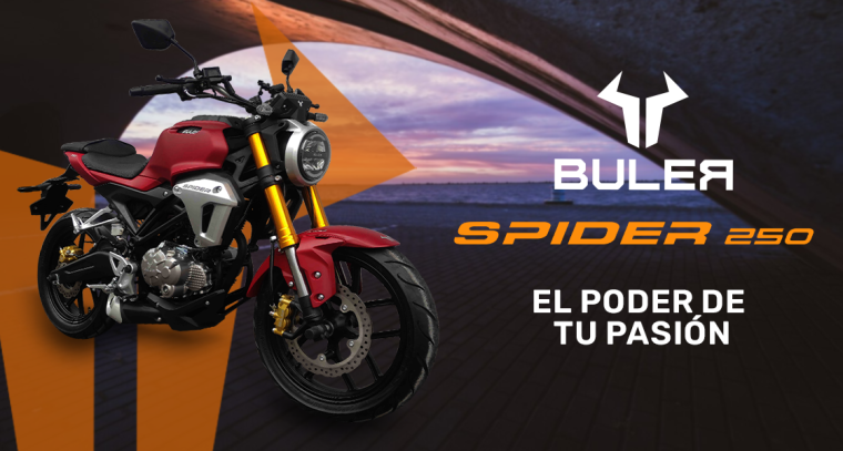 ¡Buler Spider 250, el poder de tu pasión!