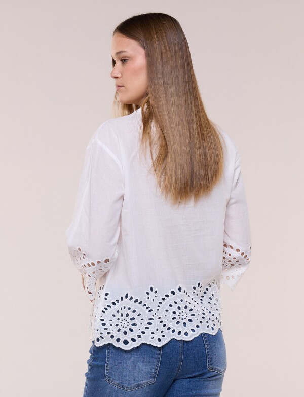 Camisa Broderie CRUDO