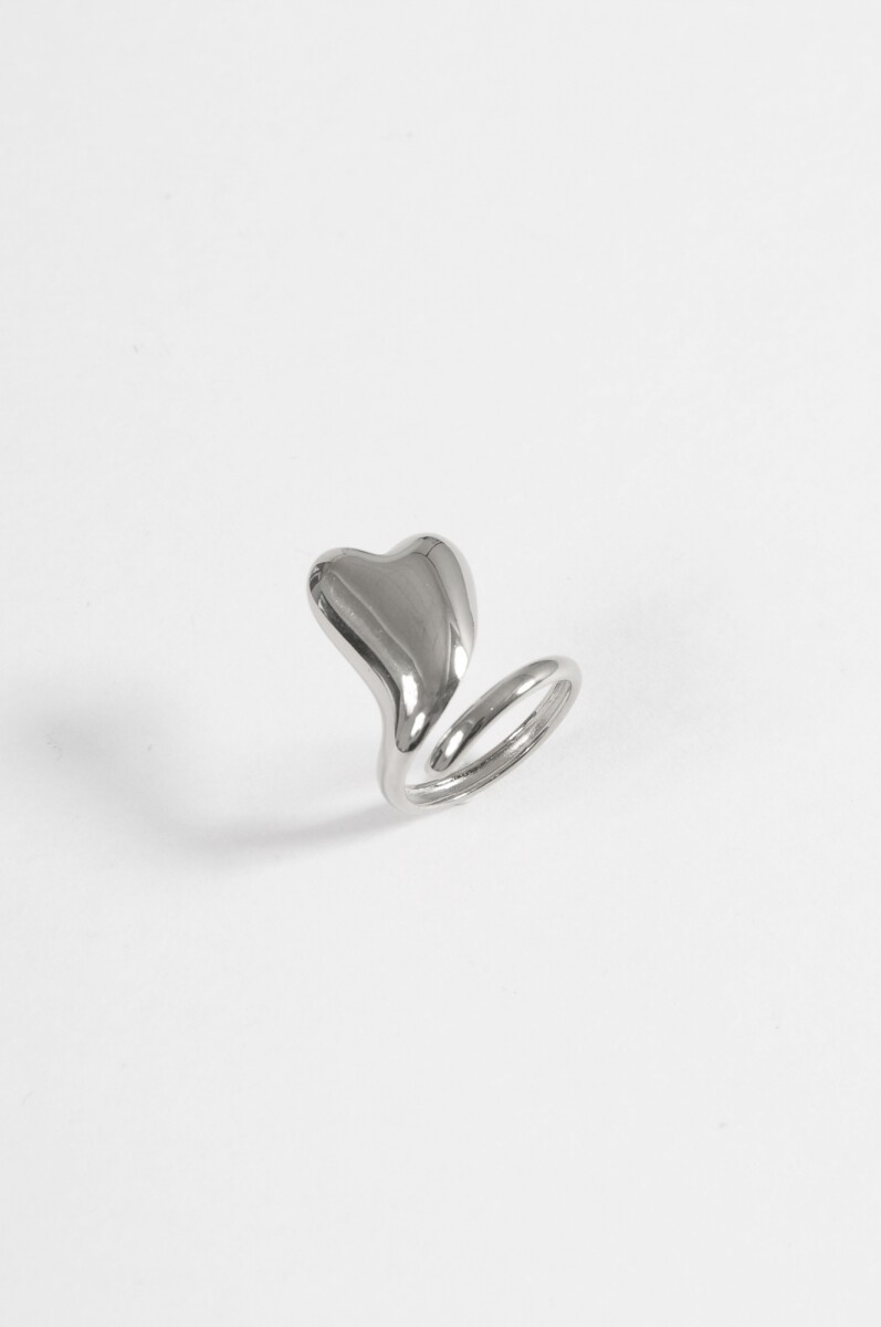 Anillo acero cora ajustable - plateado 