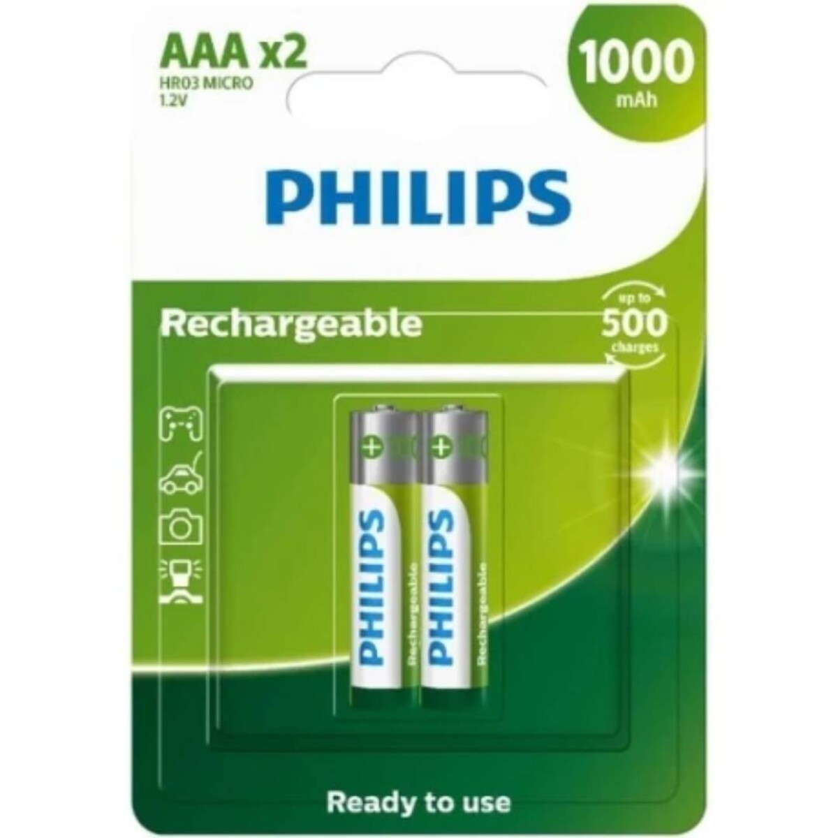 Pilas recargables AAA 