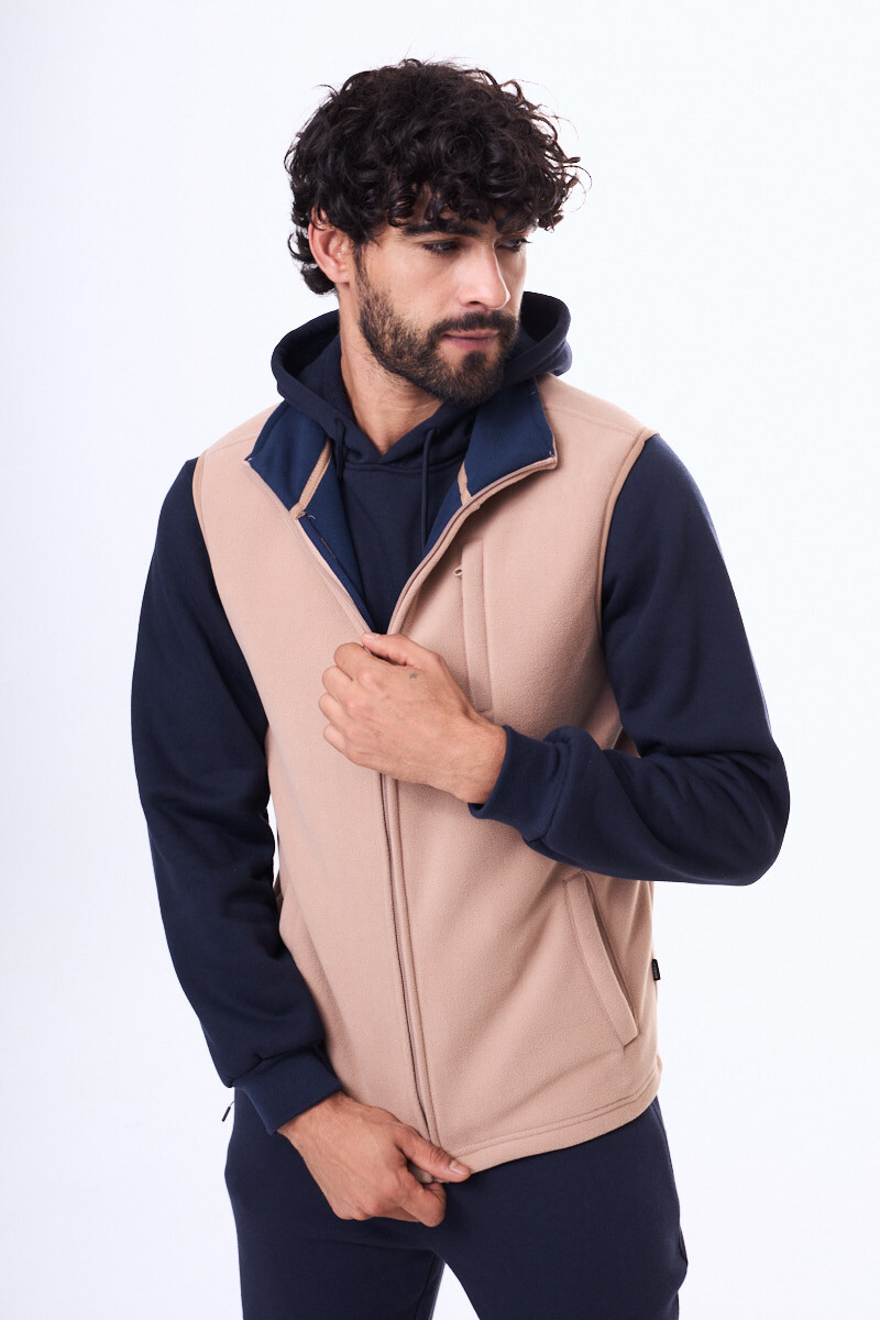 Chaleco de Micro Polar Popayan Beige