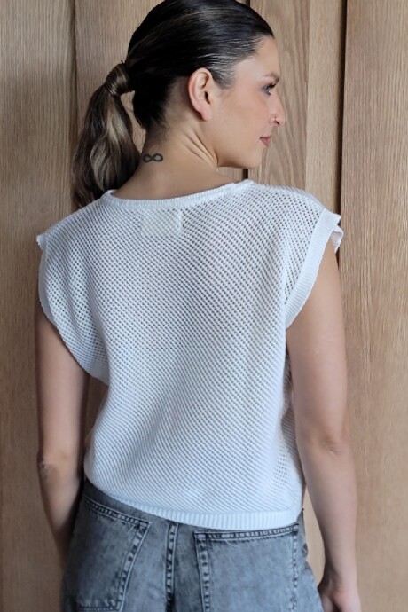 Musculosa Pesca Blanco