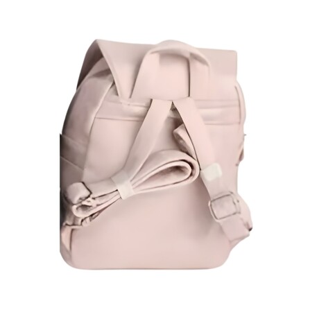 Mochila Canva Con Tapa Y Doble Cierre de cuero sintético Rosa
