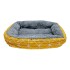 Cuna Cama Cucha Mascota Perro Gato Rectangular 50 X 37 Variante Amarillo
