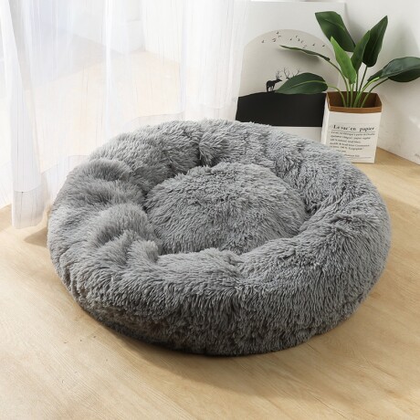 Cama Antiestrés Mascotas Porte Grande Afelpada Gris Ø 80cm x Alto 15cm Cama Antiestrés Mascotas Porte Grande Afelpada Gris Ø 80cm x Alto 15cm