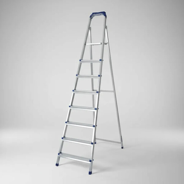 Escalera Metálica Plegable 7+1 Con Plataforma Zln1190 ESCALERA PLEGABLE ZILAN ZLN1190