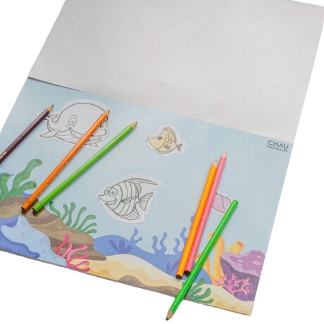 Block con Stickers Coloreables con Láminas 34X24 001