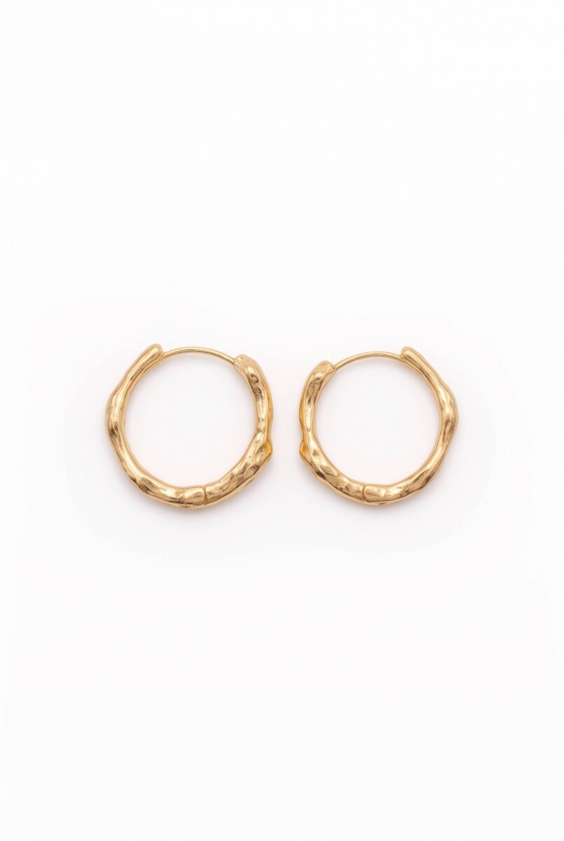 Aros de acero - dorado 