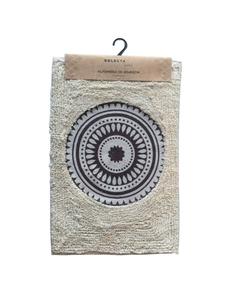 ALFOMBRA 40x60CM MANDALA MARRON Y NATURAL ALFOMBRA 40x60CM MANDALA MARRON Y NATURAL