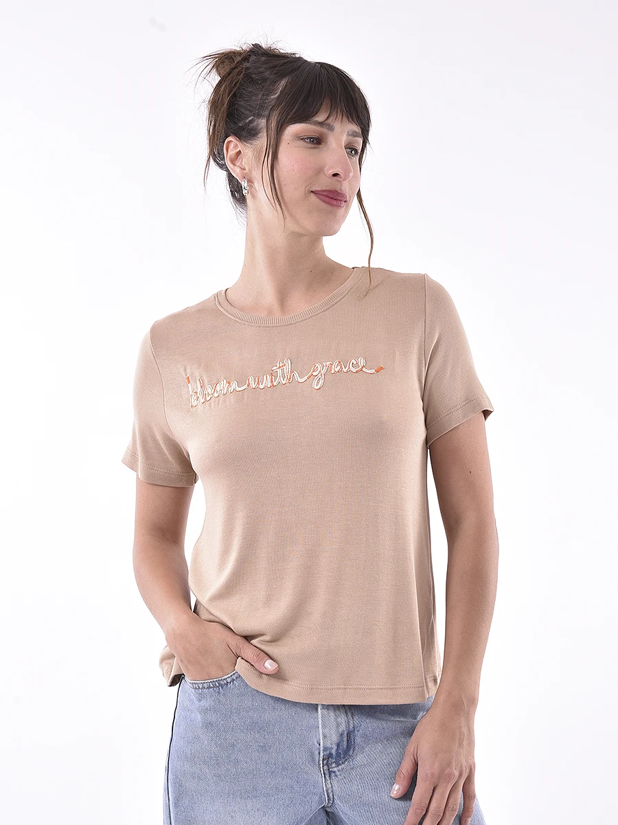 REMERA TULUM - TOSTADO 