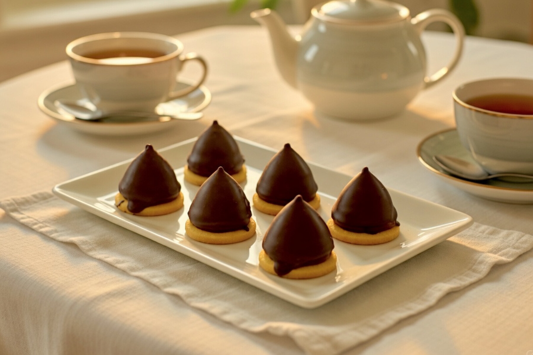 Pinitos de Chocolate con Dulce de Leche 