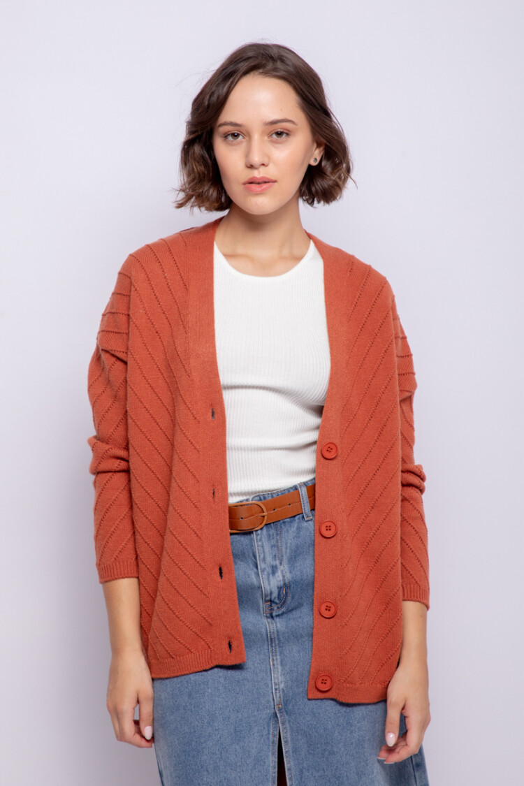 CARDIGAN GERMAN Ladrillo