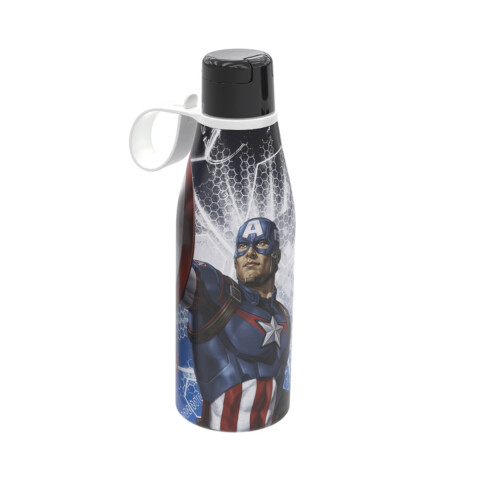 Botella Plástica Abre Fácil 530 ml Capitán América