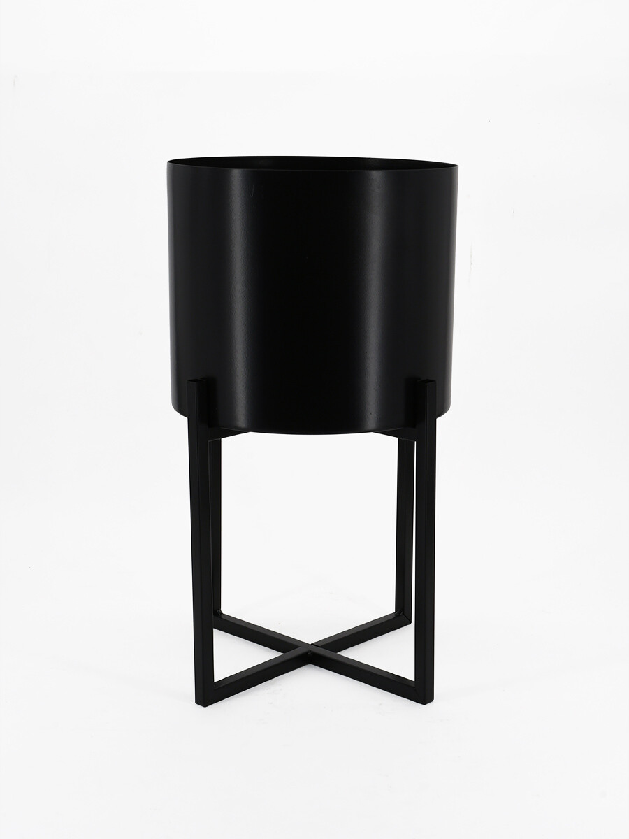MACETA DECORATIVA - NEGRO 