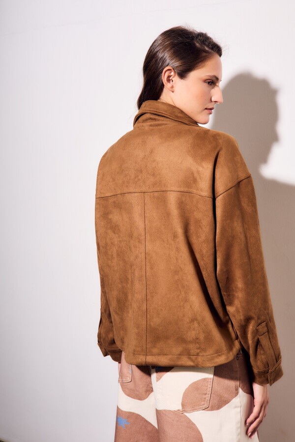 Sobrecamisa Gamuza Camel
