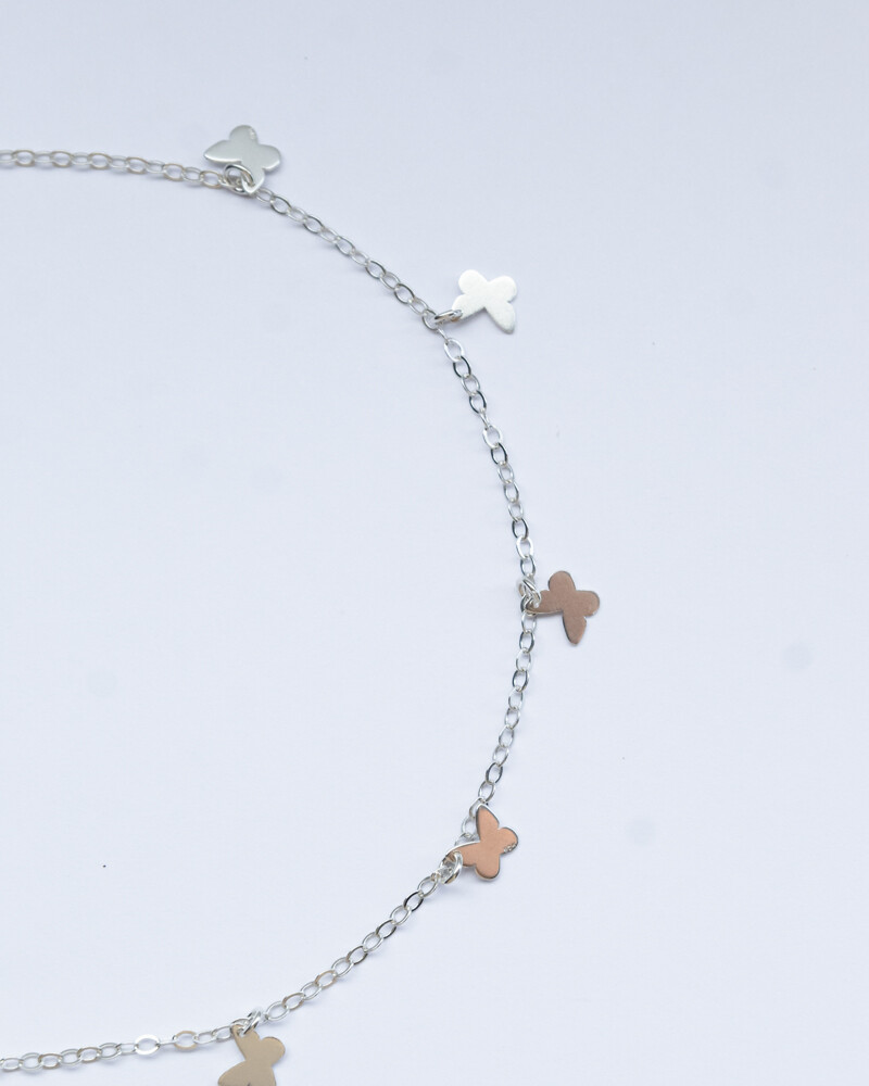 Cadena Butterfly PLATEADO