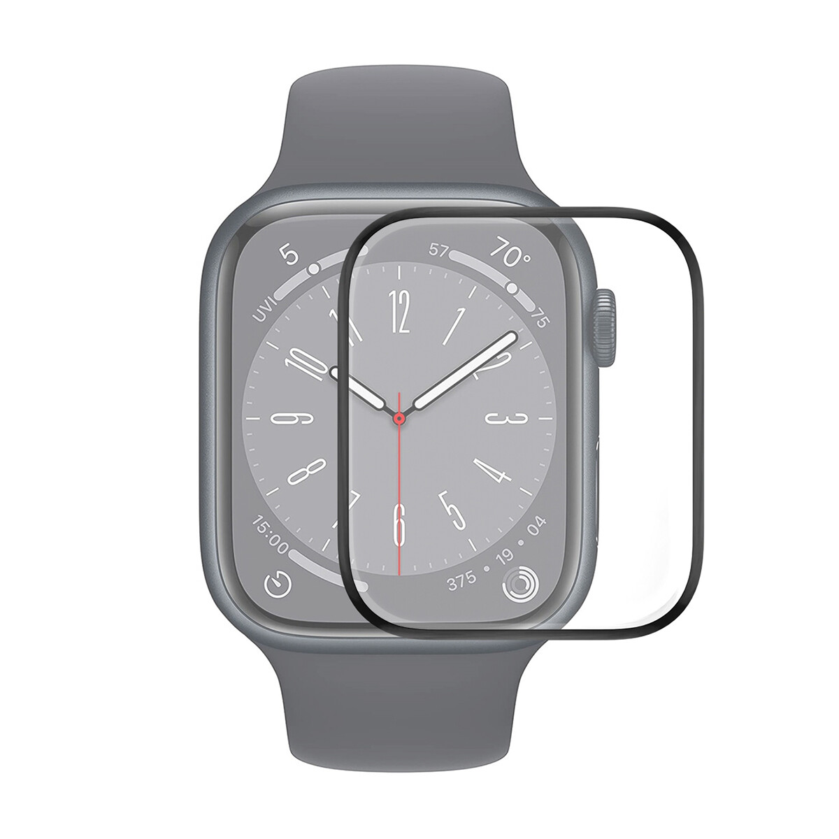 Vidrio Protector 3D PMMA para Apple Watch Series 8 45mm Transparente