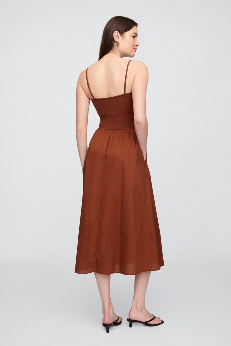 Vestido Strapless Mujer Smoked Paprika 19-1429