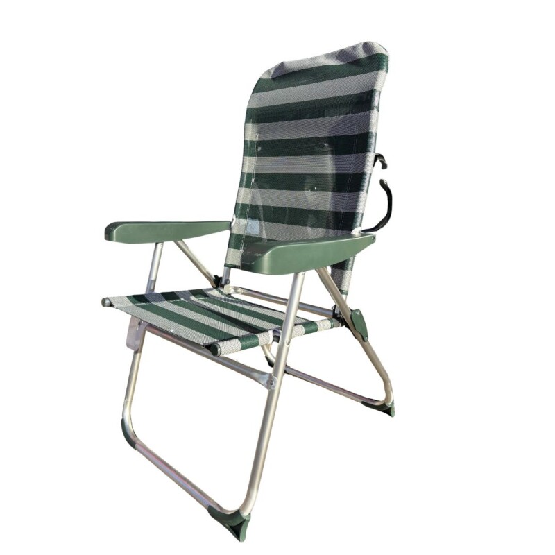 Silla de Playa Aluminio Respaldo Alto Verde Silla de Playa Aluminio Respaldo Alto Verde