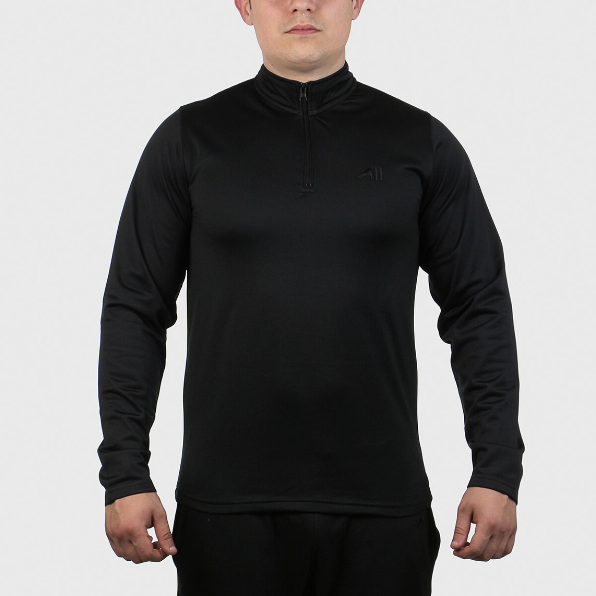 Austral Men Dryfit Training Sweater - Black - Negro 