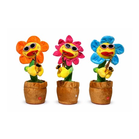 PELUCHE BAILARIN DISEÑO FLOR CON SAXOFON CP18 001