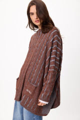 Sweater Oceano Chocolate/Celeste