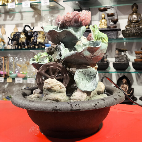 Fuente De Agua Flor De Loto Con Rueda Fuente De Agua Flor De Loto Con Rueda