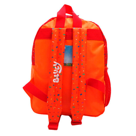 Mochila Infantil Bluey 30cm Escolar Estampa Original Naranja