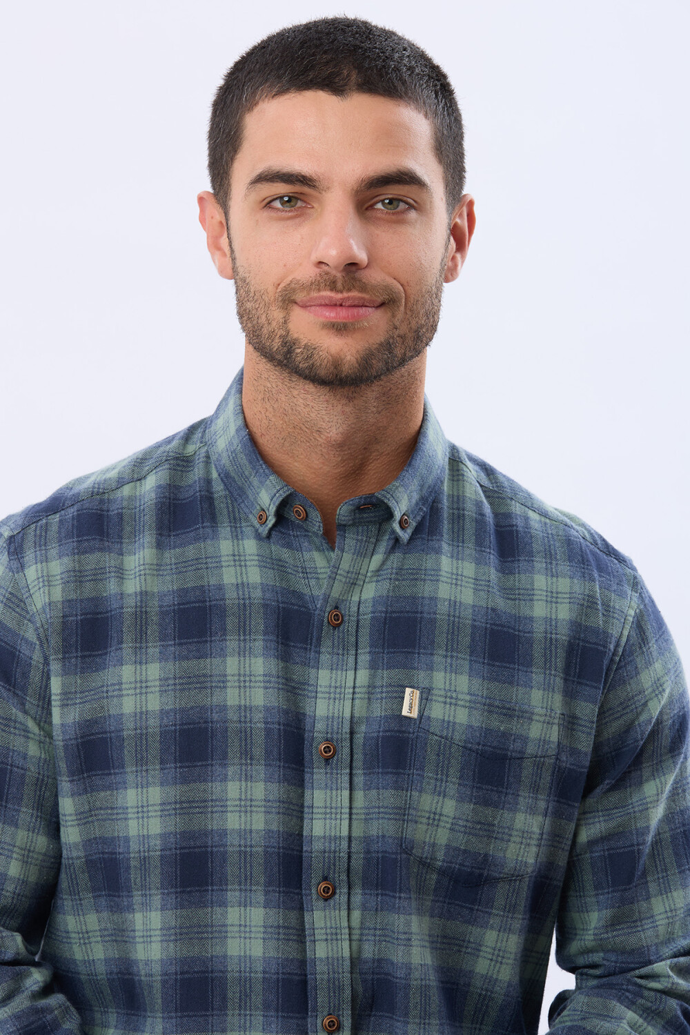 CAMISA DE VIYELA Piedra