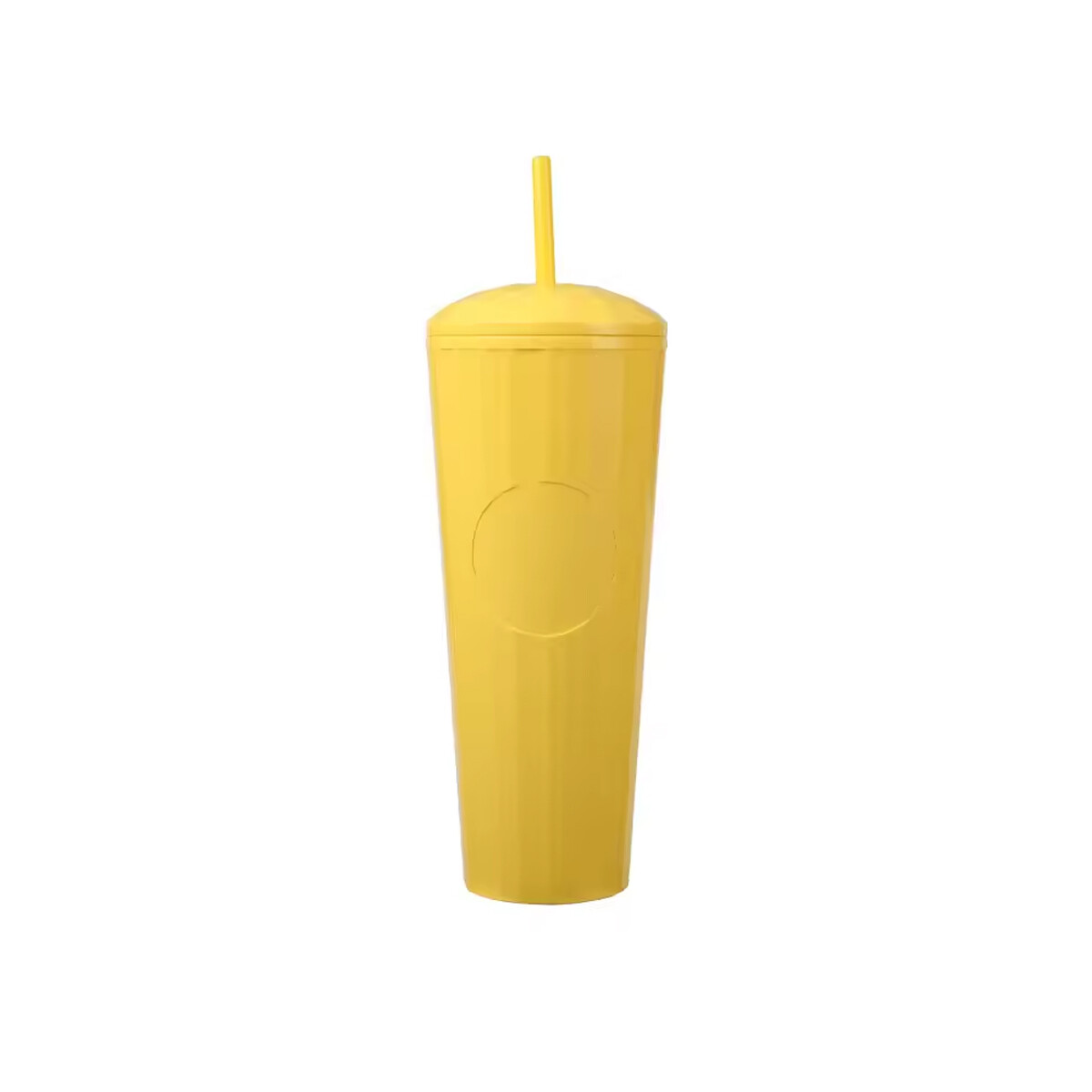 Vaso Térmico Reutilizable con Sorbito - Amarillo 