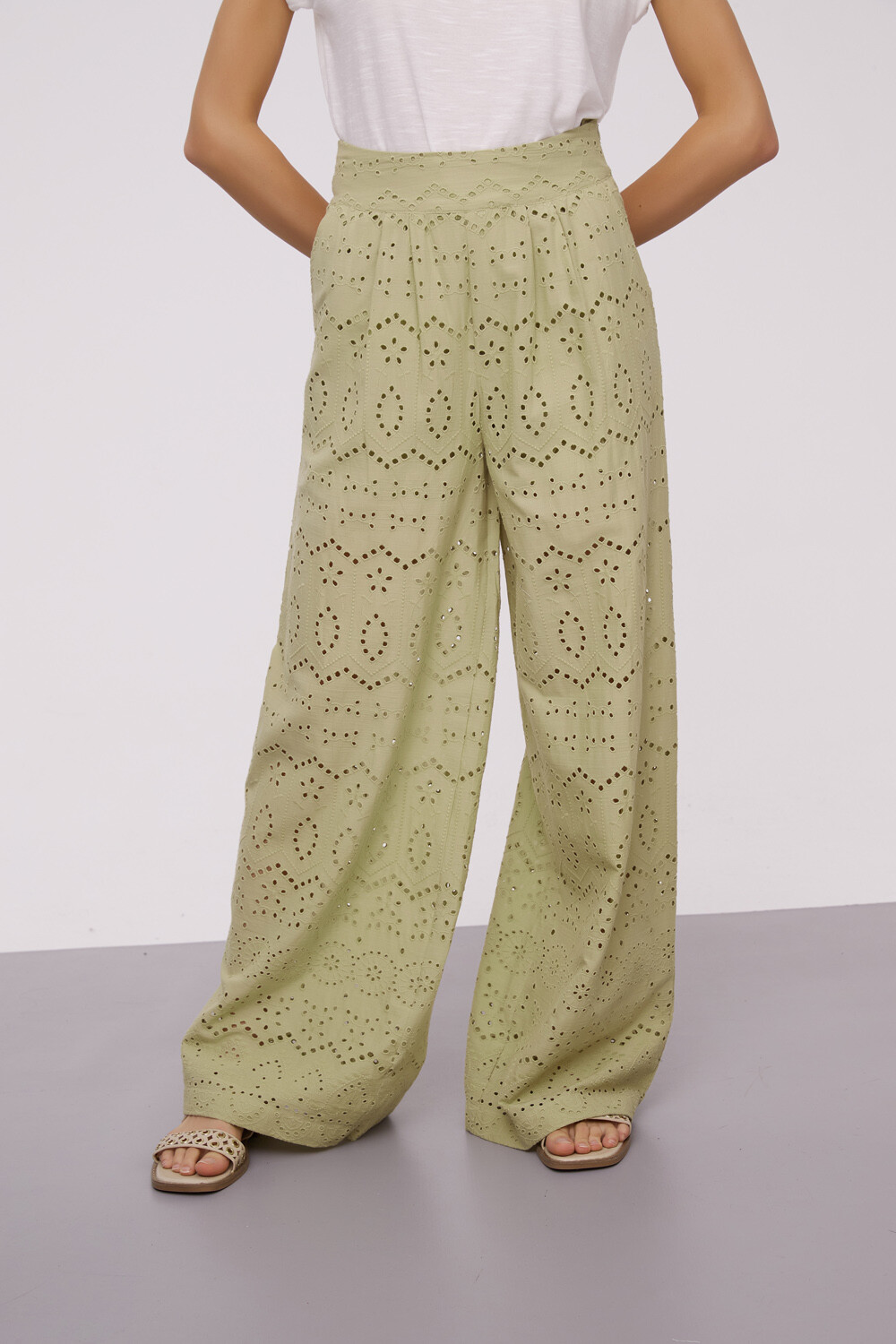 Pantalon Uxie Verde Oliva Claro