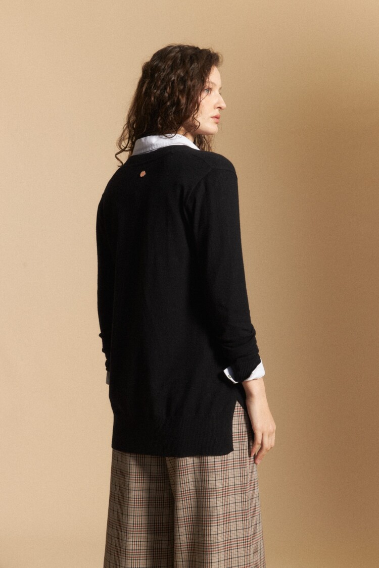 CARDIGAN ROMERO Negro