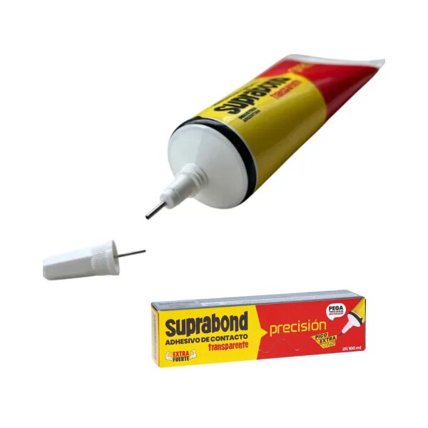 ADHESIVO DE CONTACTO TRANSP POMO 100CC PRECISION SUPRABOND Adhesivo De Contacto Transp Pomo 100cc Precision Suprabond