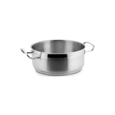 Cacerola Baja con Tapa de Acero Inoxidable 6.75 Litros Cacerola Baja con Tapa de Acero Inoxidable 6.75 Litros