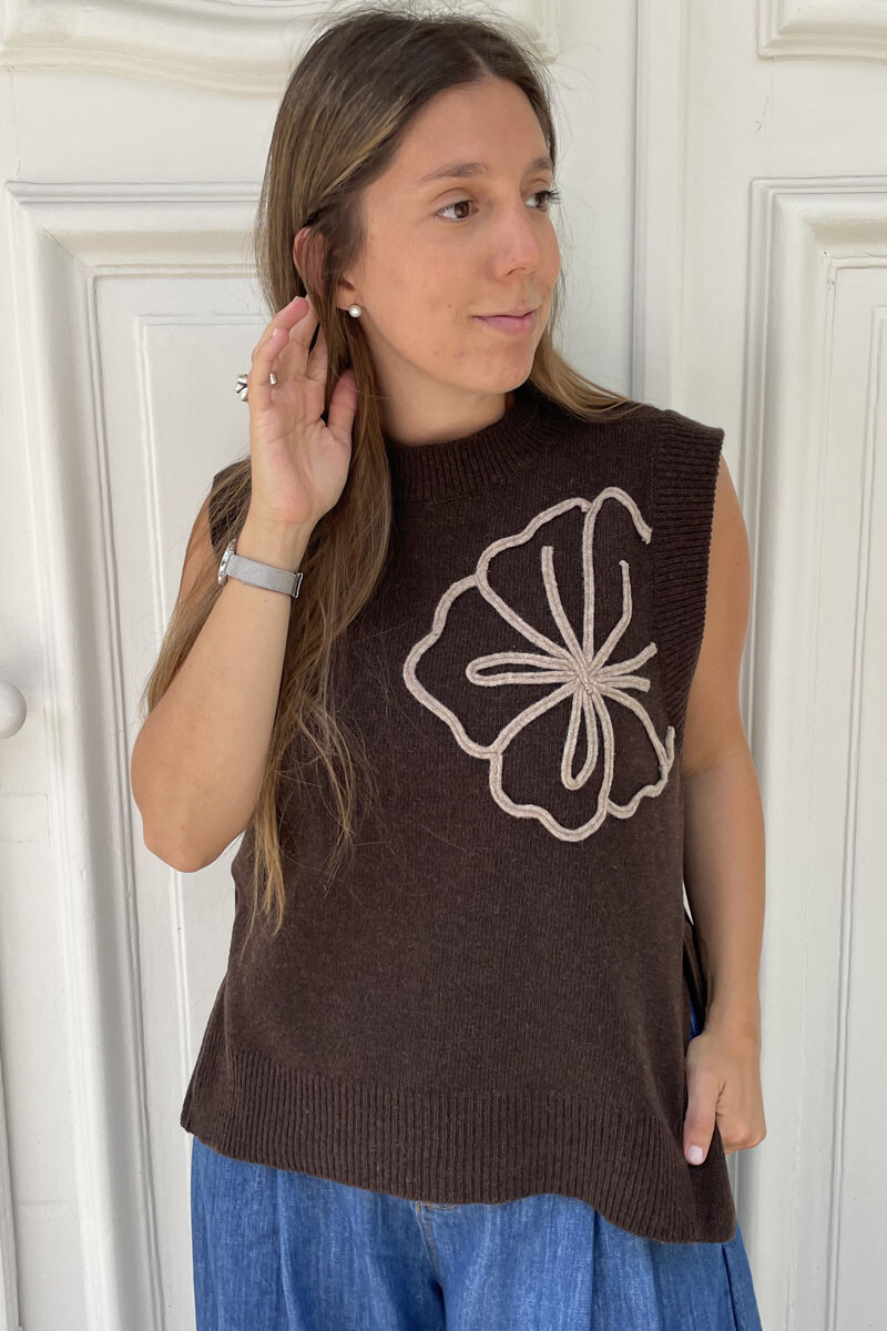 Chaleco Lirio - Chocolate 