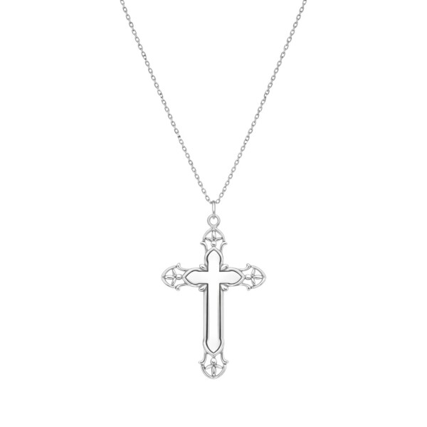 Dije cruz - Plata 925 - sin piedra - CP4685 sinpiedra