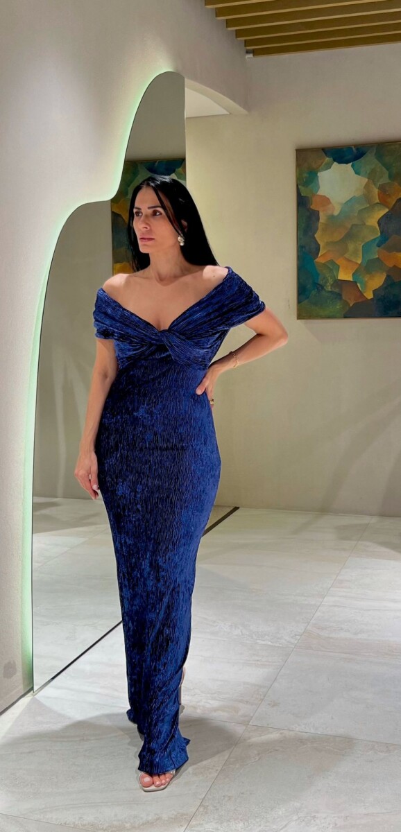 Vestido Savina - Azul 