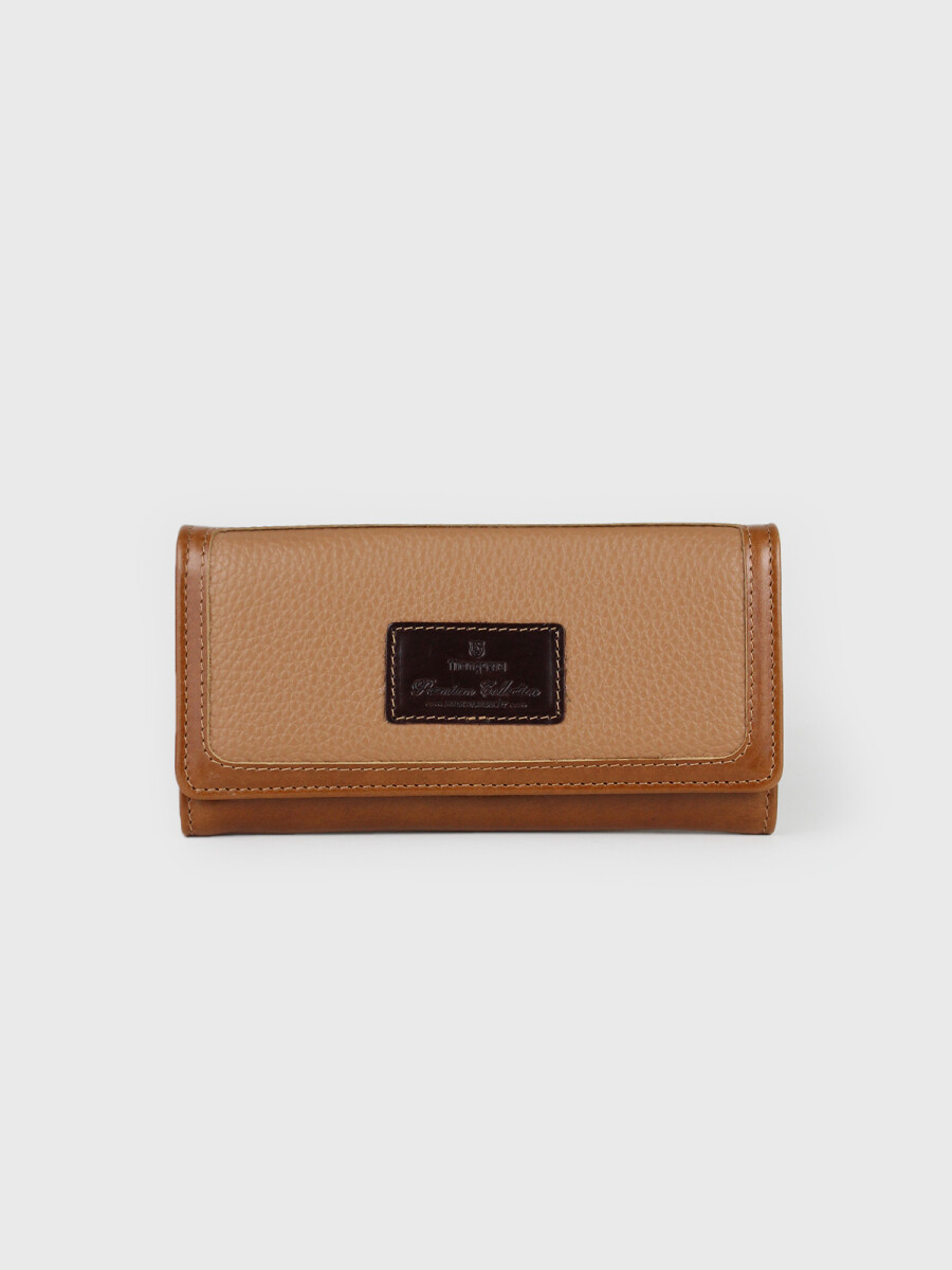 Billetera Camelia - Combinada - Beige 