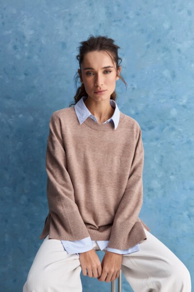SWEATER WILLY Tostado