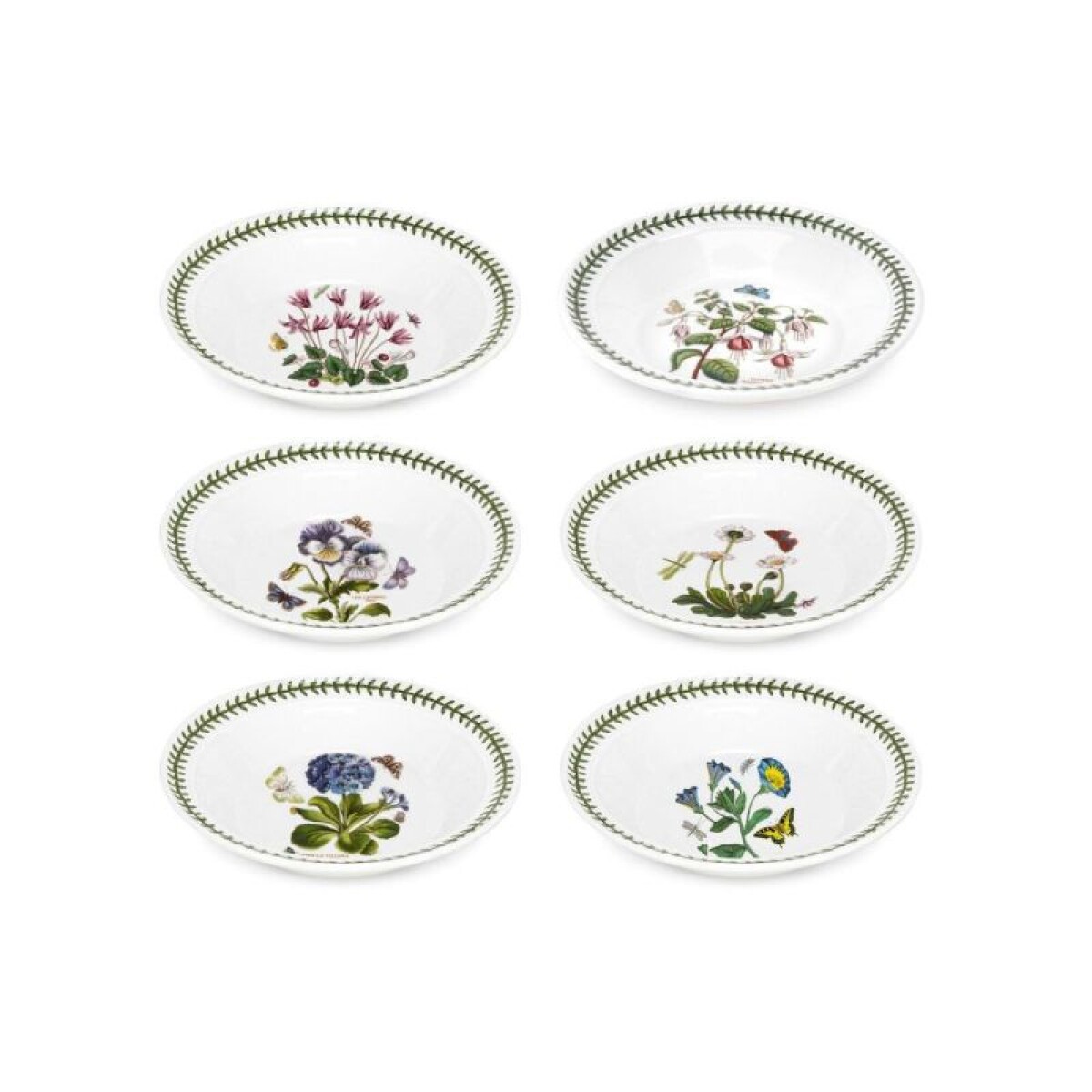 PORTMEIRION BOT GARDEN PLATO HONDO 20 CM SET x 6 