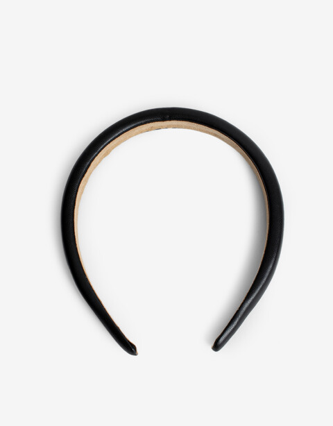 Vinchas Rígidas PU Vincha Semi Puffy - Negro