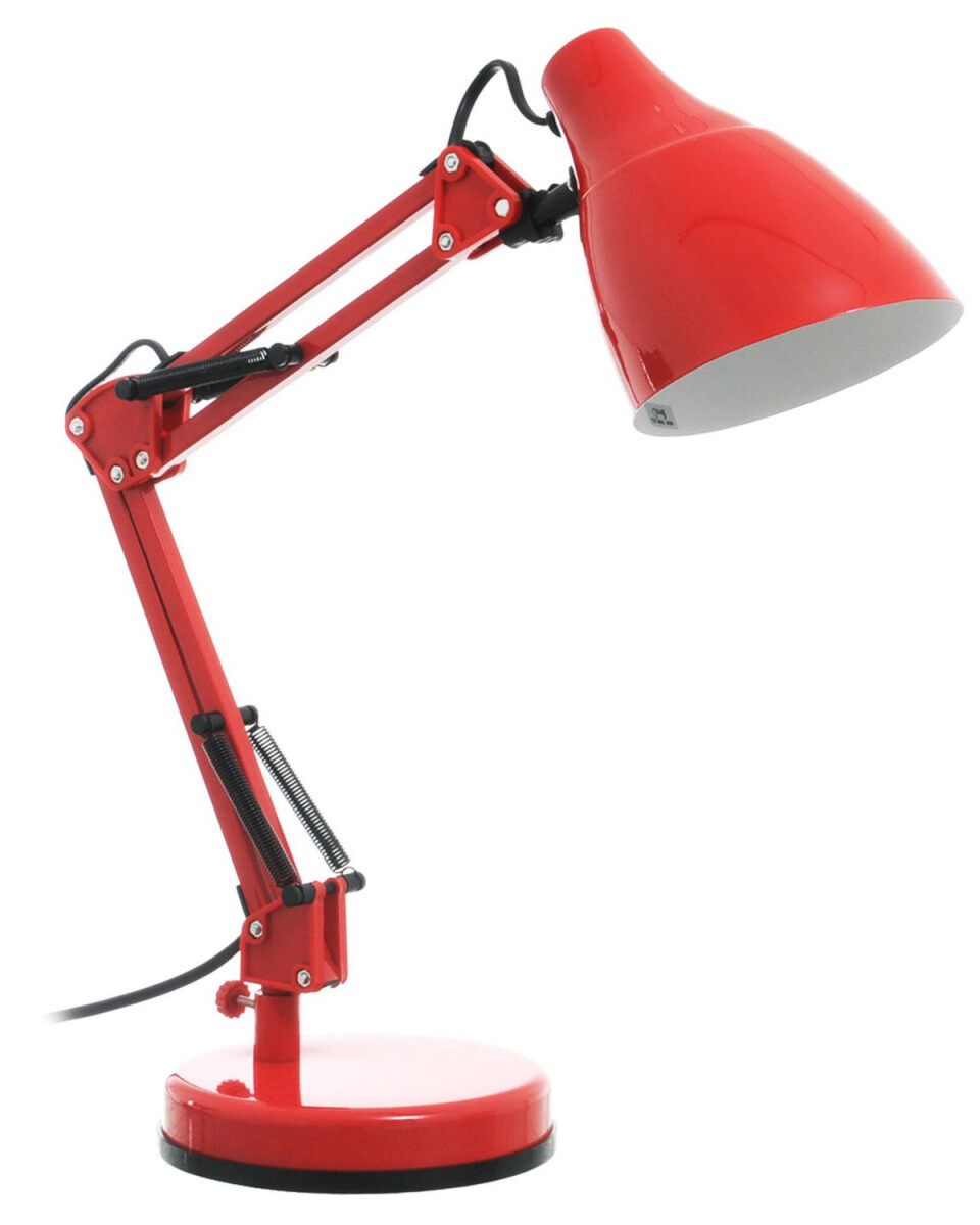Lámpara de escritorio en metal articulada hasta 40W 