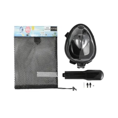 Máscara de buceo profesional para niños y adultos L/XL Negro